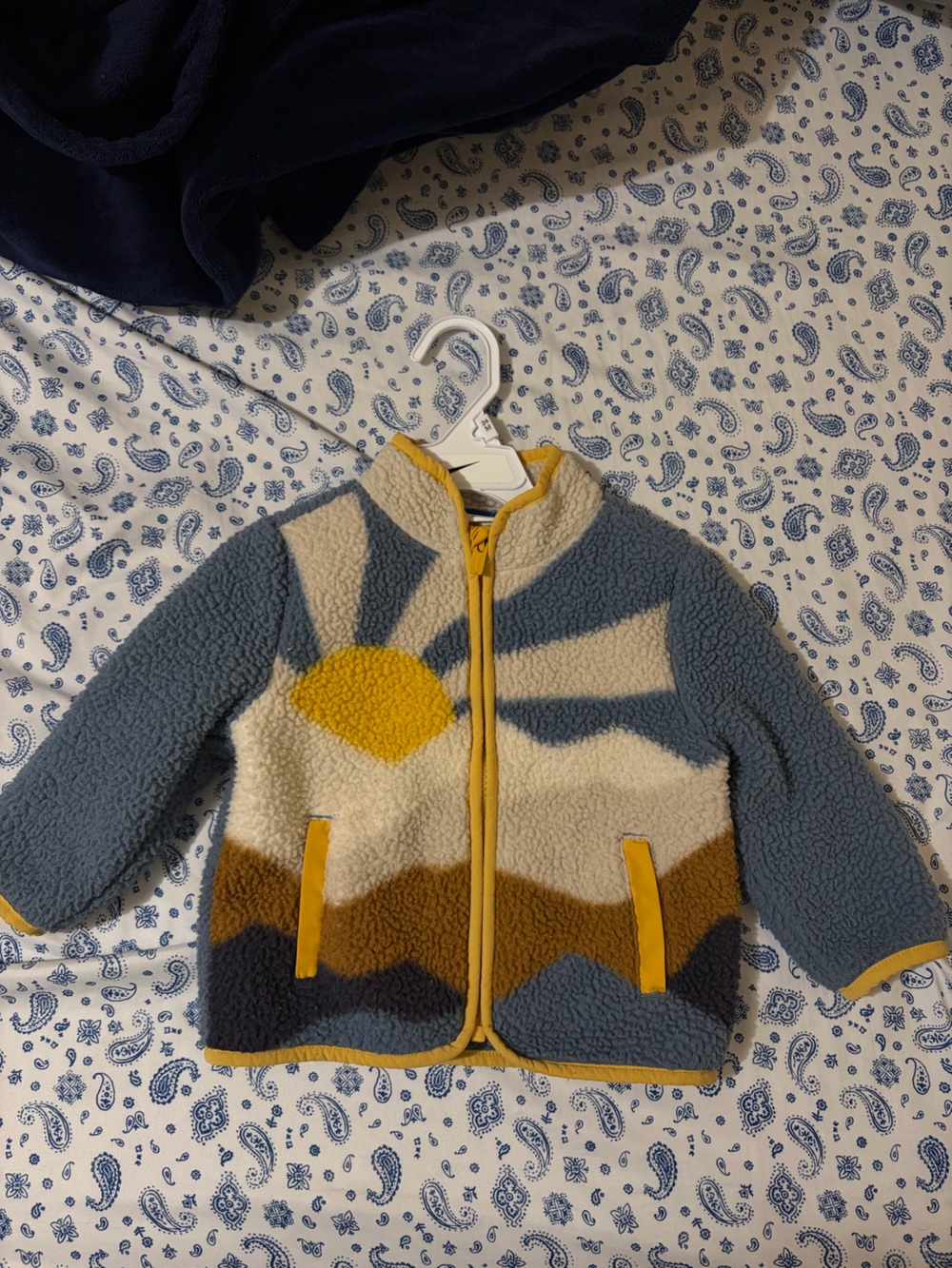 Printed Sherpa Toddler Jacket
